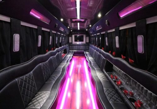 Party bus interior