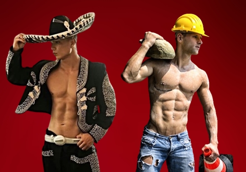 Themed male strippers